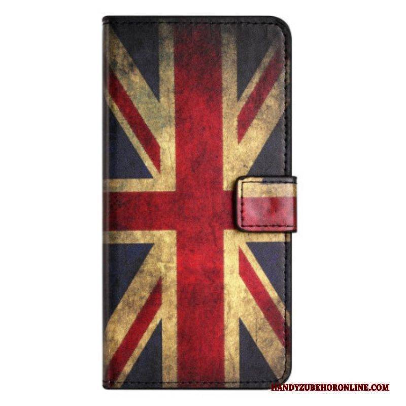 Lederhüllen Für Samsung Galaxy A14 / A14 5G Vintage Englische Flagge