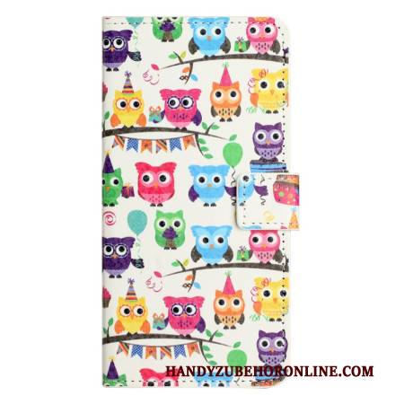 Lederhüllen Für Samsung Galaxy A17 4g / 5g Eule Stamm