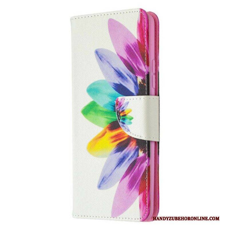 Lederhüllen Für Samsung Galaxy A42 5G Aquarellblume