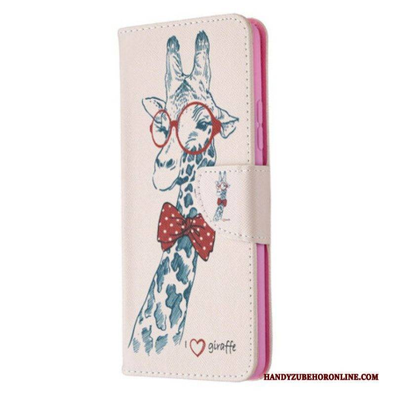 Lederhüllen Für Samsung Galaxy A42 5G Kluge Giraffe