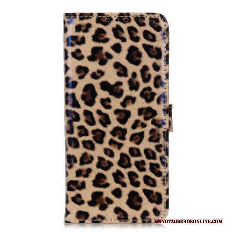 Lederhüllen Für Samsung Galaxy A52 4G / A52 5G / A52s 5G Einfacher Leopard