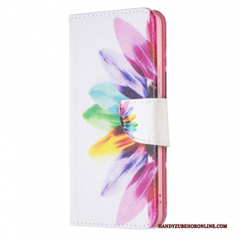 Lederhüllen Für Samsung Galaxy A53 5G Aquarellblume