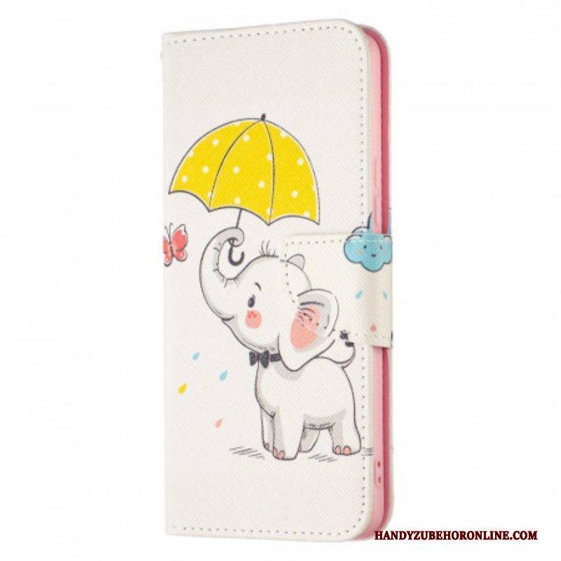 Lederhüllen Für Samsung Galaxy A53 5G Baby Elefant