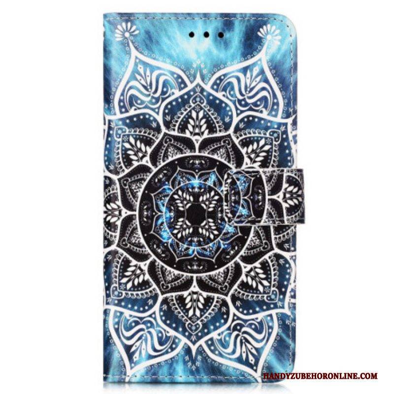 Lederhüllen Für Samsung Galaxy A54 5G Mit Kordel Riemchen-mandala