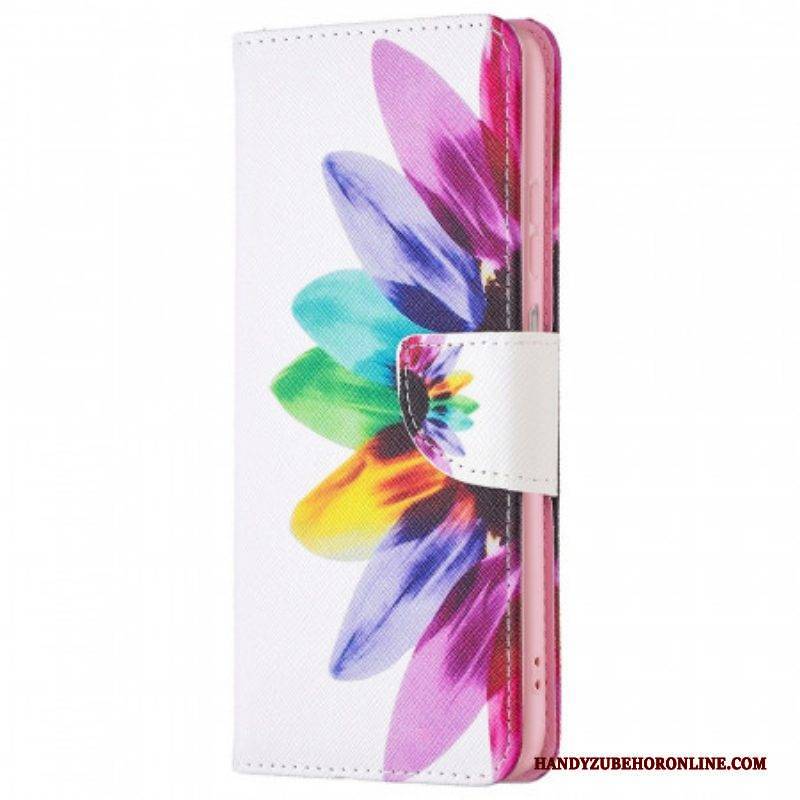 Lederhüllen Für Samsung Galaxy M23 5G Aquarellblume