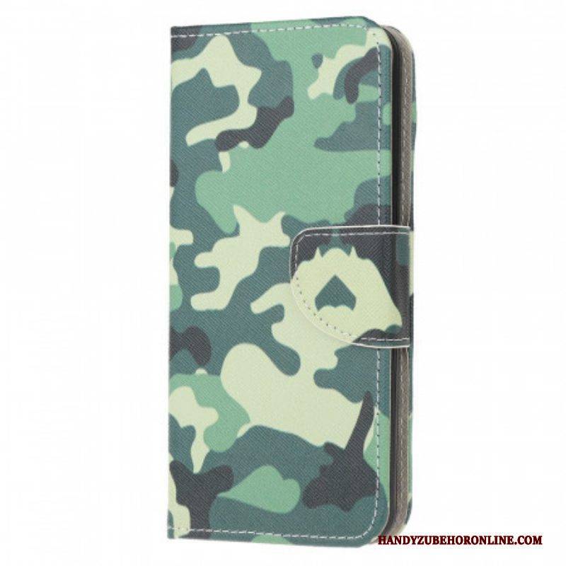 Lederhüllen Für Samsung Galaxy M32 Militärische Tarnung