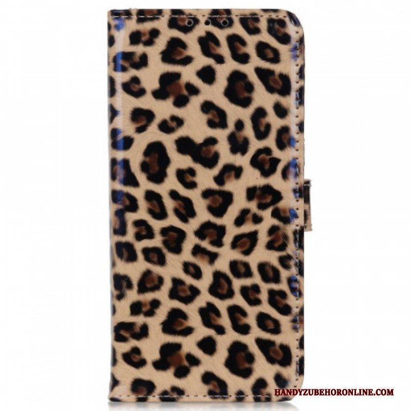 Lederhüllen Für Samsung Galaxy M33 5G Kleiner Leopardeneffekt