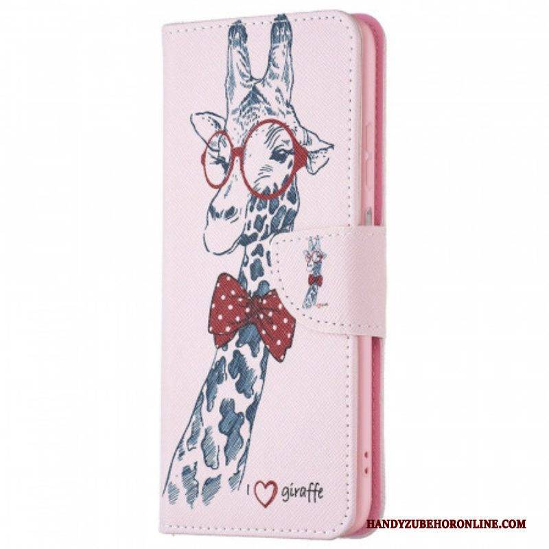Lederhüllen Für Samsung Galaxy M53 5G Kluge Giraffe