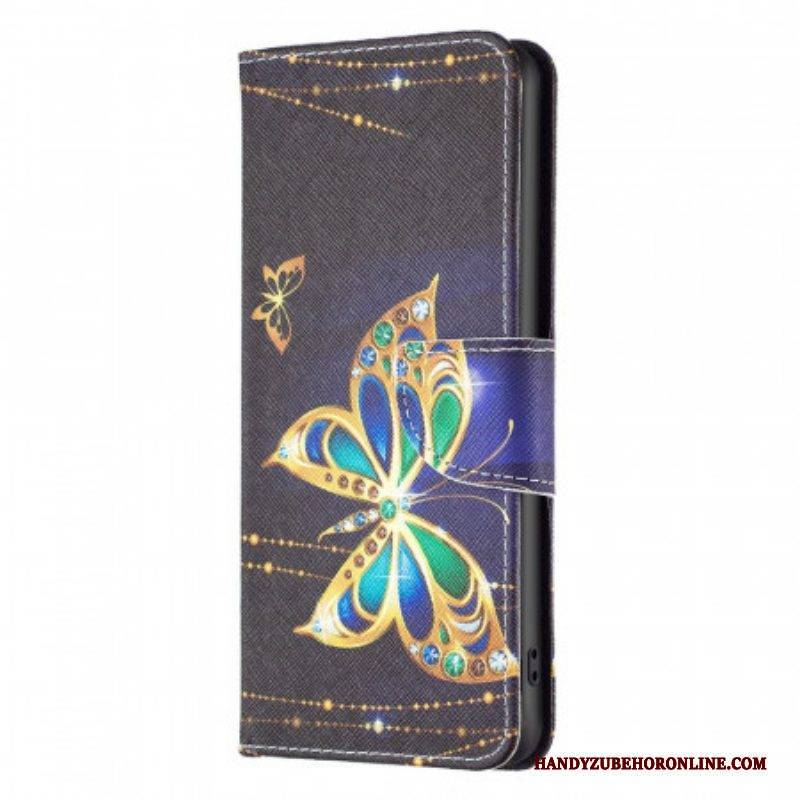 Lederhüllen Für Samsung Galaxy M53 5G Königlicher Schmetterling