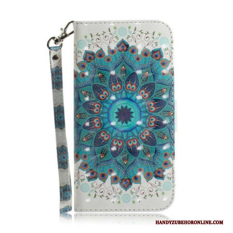 Lederhüllen Für Samsung Galaxy Note 20 Mit Kordel Meisterhaftes Mandala Mit Riemen