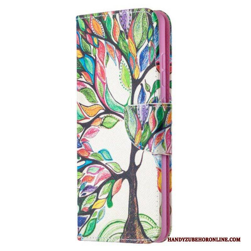 Lederhüllen Für Samsung Galaxy S20 FE Bunter Baum