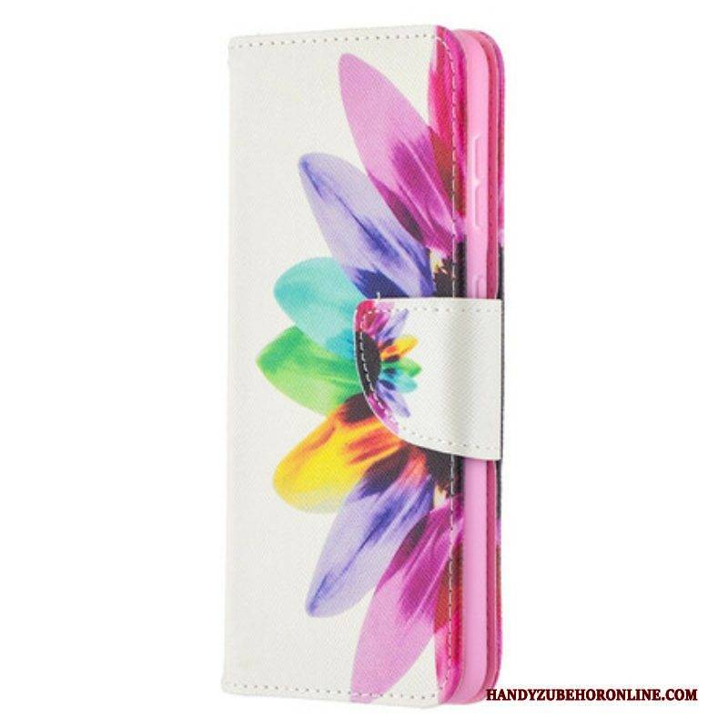 Lederhüllen Für Samsung Galaxy S21 5G Aquarellblume