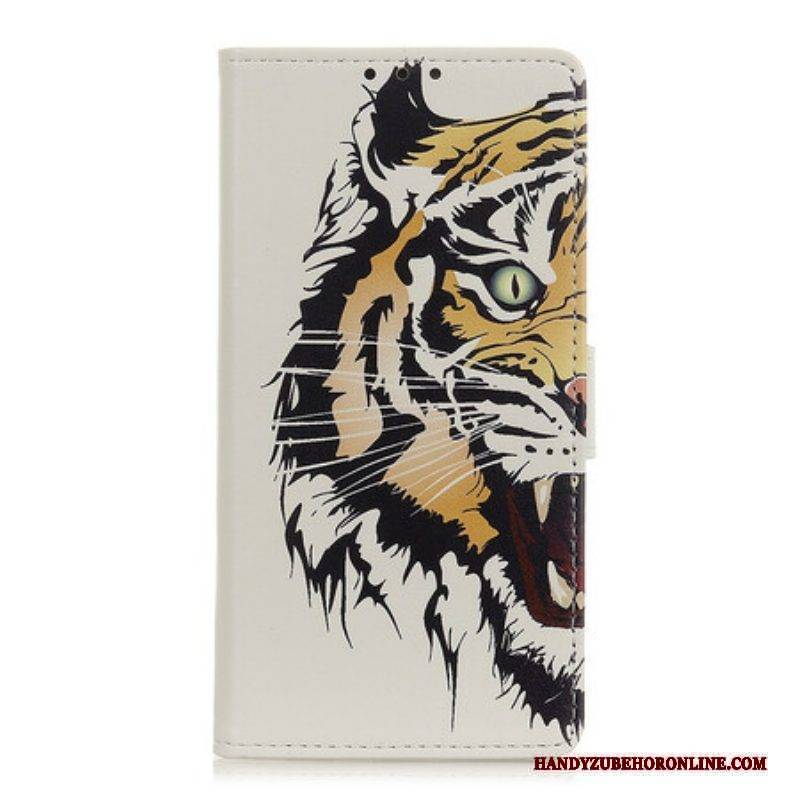 Lederhüllen Für Samsung Galaxy S21 Plus 5G Wilder Tiger
