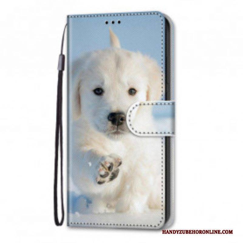 Lederhüllen Für Samsung Galaxy S21 Ultra 5G Süßer Hund