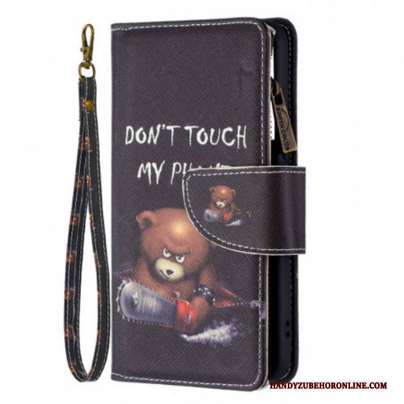 Lederhüllen Für Samsung Galaxy S22 5G Taschenbär Mit Reißverschluss