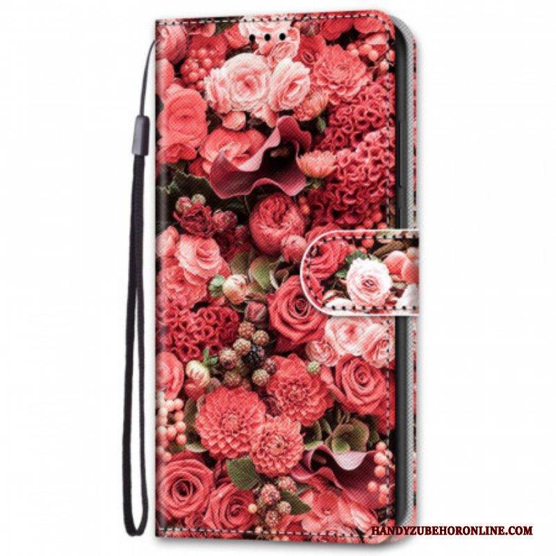 Lederhüllen Für Samsung Galaxy S22 Plus 5G Blumenromantik