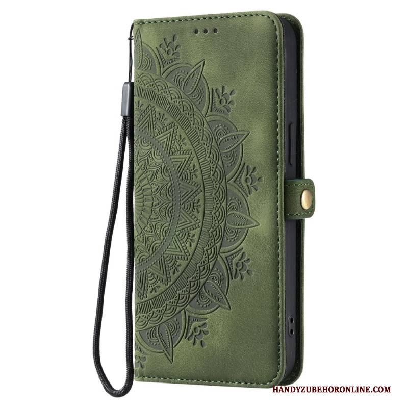 Lederhüllen Für Samsung Galaxy S25 5g Mandala-wildlederoptik