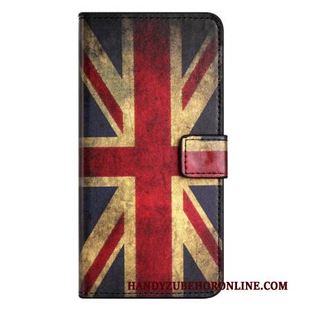 Lederhüllen Für Samsung Galaxy S25 Fe Britische Flagge (vintage)
