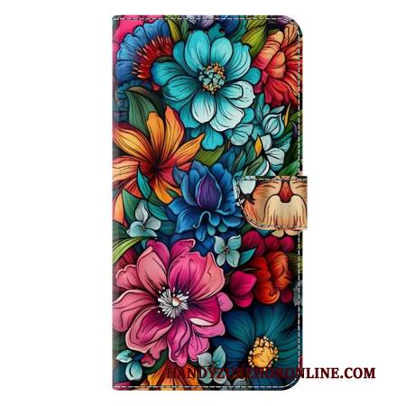 Lederhüllen Für Samsung Galaxy S25 Plus 5g Bunte Blumen