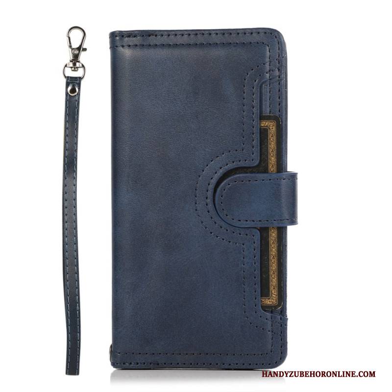 Lederhüllen Für Samsung Galaxy S26 Magnetische Geldbörse Mit Lanyard