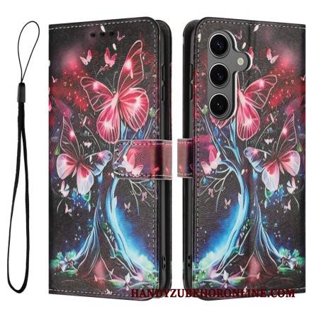 Lederhüllen Für Samsung Galaxy S26 Schmetterlingsbaum
