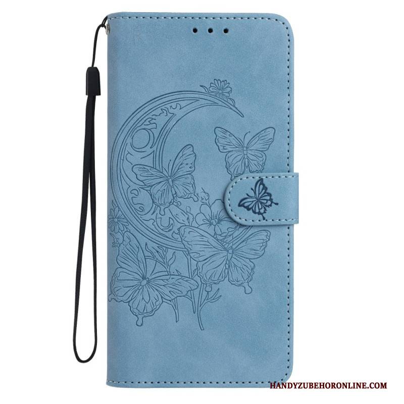 Lederhüllen Für Samsung Galaxy S26 Ultra Florales Wildledermuster