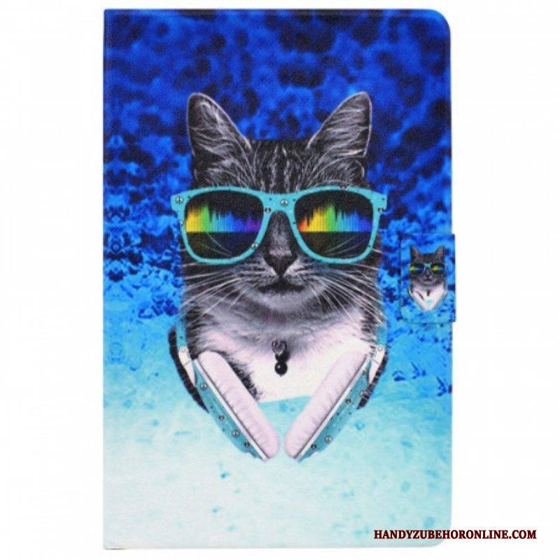 Lederhüllen Für Samsung Galaxy Tab A8 (2021) Disco-katze