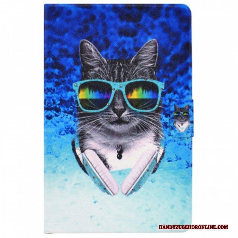 Lederhüllen Für Samsung Galaxy Tab A8 (2021) Disco-katze