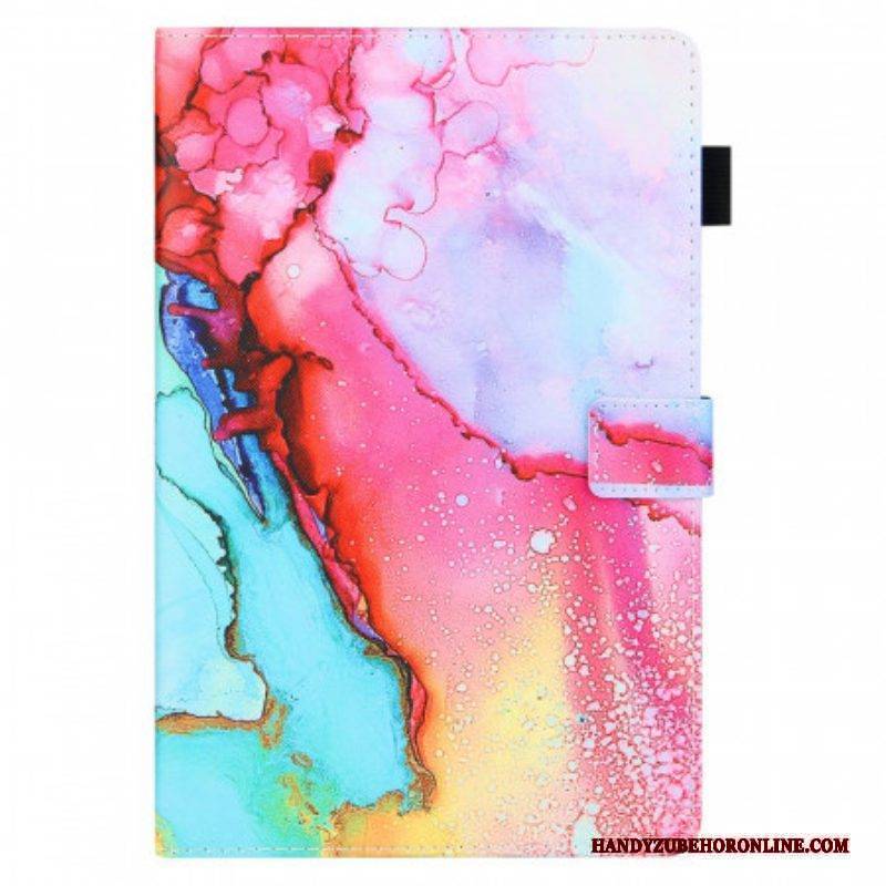 Lederhüllen Für Samsung Galaxy Tab A8 (2021) Marmorstil