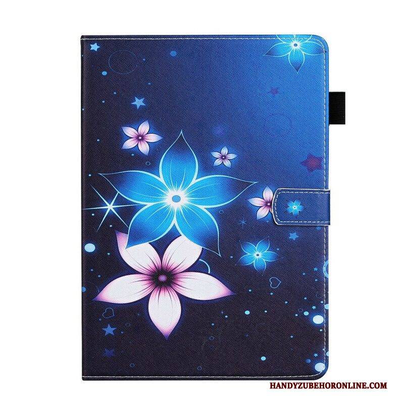 Lederhüllen Für Samsung Galaxy Tab S8 / Tab S7 Blumen-