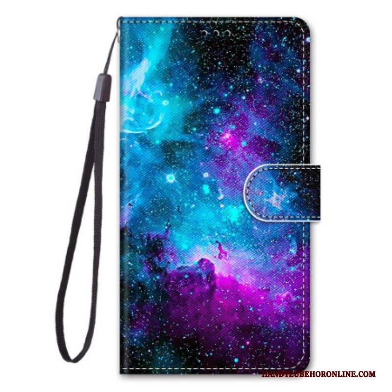 Lederhüllen Für Sony Xperia 5 IV Kosmischer Himmel