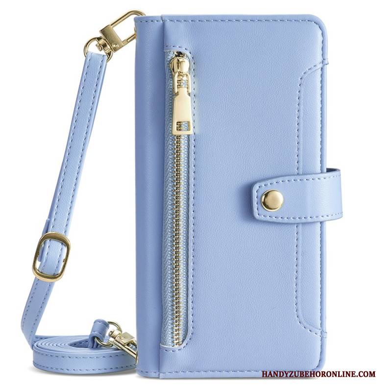 Lederhüllen Für Vivo V50 5g Schultertasche Mit Riemen