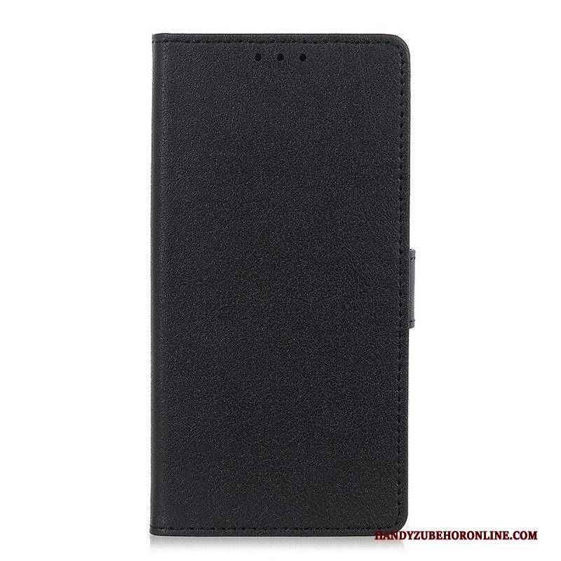 Lederhüllen Für Vivo Y76 5G Klassischer Ledereffekt