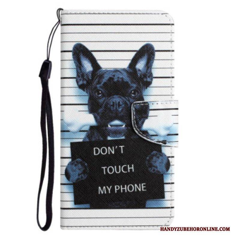 Lederhüllen Für Xiaomi 12T / 12T Pro Hund. Fass Mein Telefon Nicht An