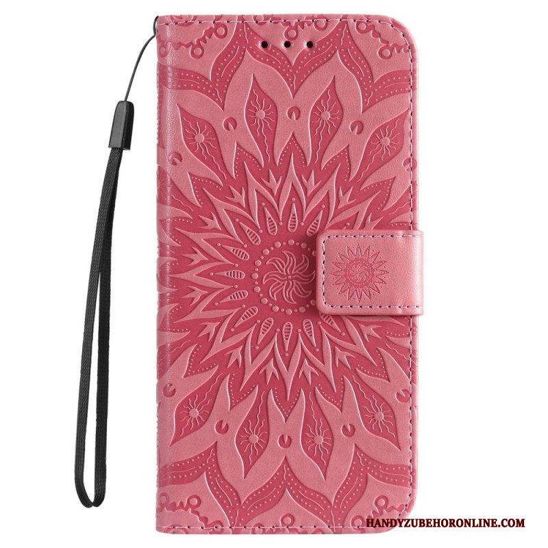 Lederhüllen Für Xiaomi 12T / 12T Pro Mit Kordel Riemchen-mandala