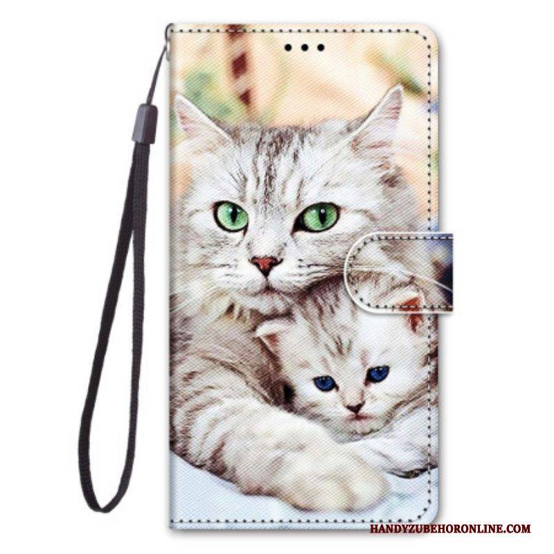 Lederhüllen Für Xiaomi 13 Pro Katzenfamilie