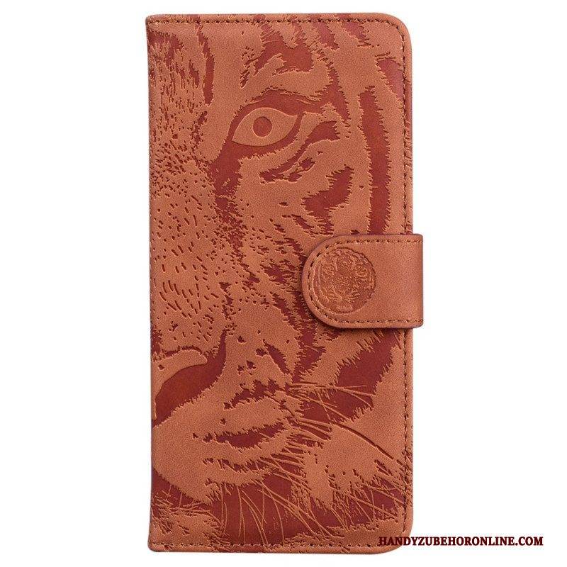 Lederhüllen Für Xiaomi 13 Pro Mit Kordel Riemchen-tiger-print