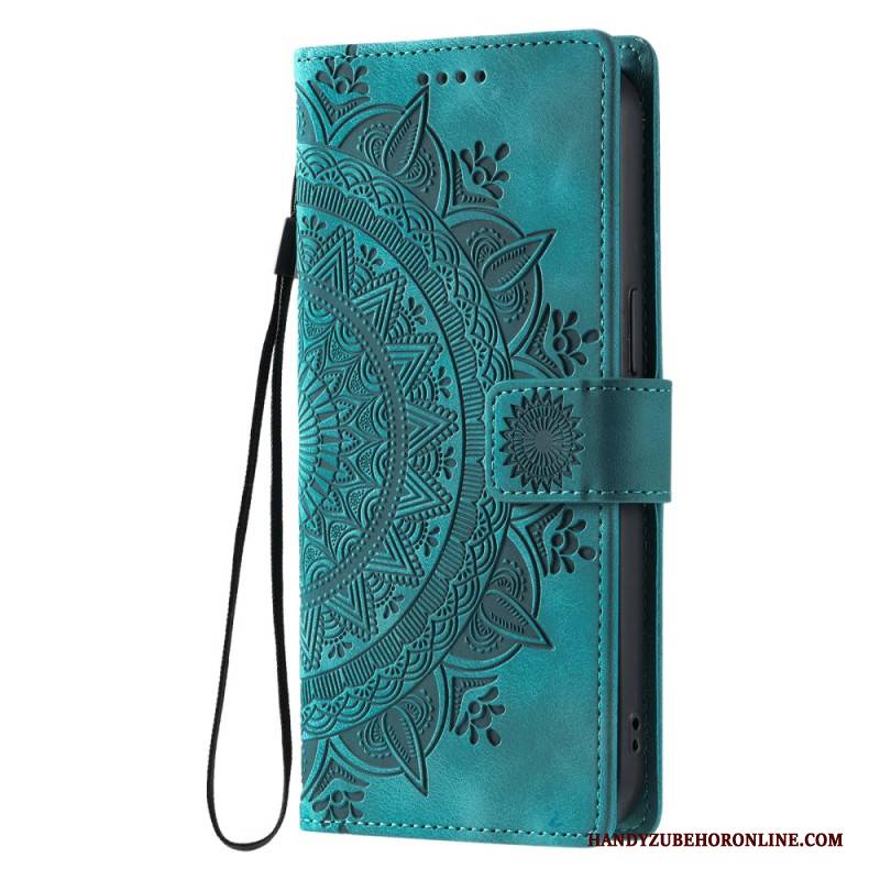 Lederhüllen Für Xiaomi 15 Mandala Wildleder-effekt