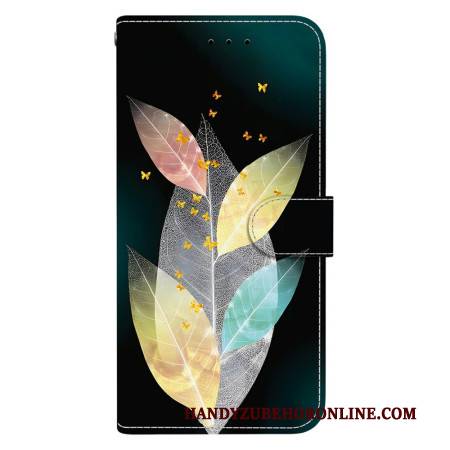 Lederhüllen Für Xiaomi 15t Bunte Blätter