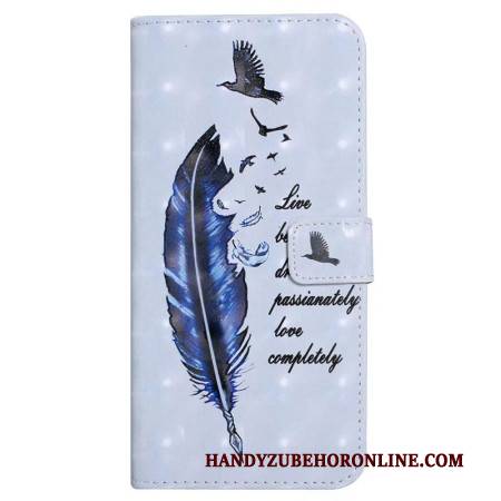 Lederhüllen Für Xiaomi 17 Pro Max Blaue Feder