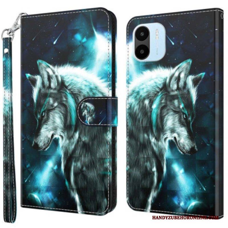 Lederhüllen Für Xiaomi Redmi A1 Majestätischer Wolf