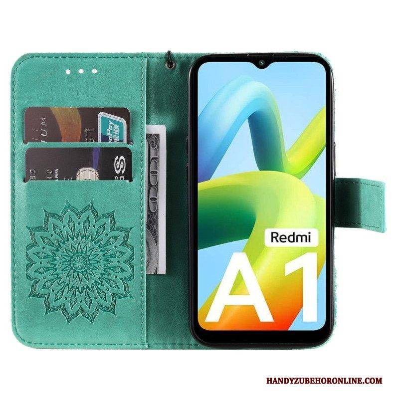 Lederhüllen Für Xiaomi Redmi A1 Mit Kordel Thong Sun