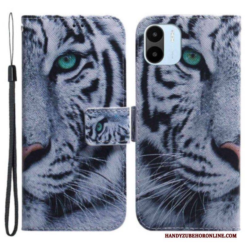 Lederhüllen Für Xiaomi Redmi A1 Weißer Tiger