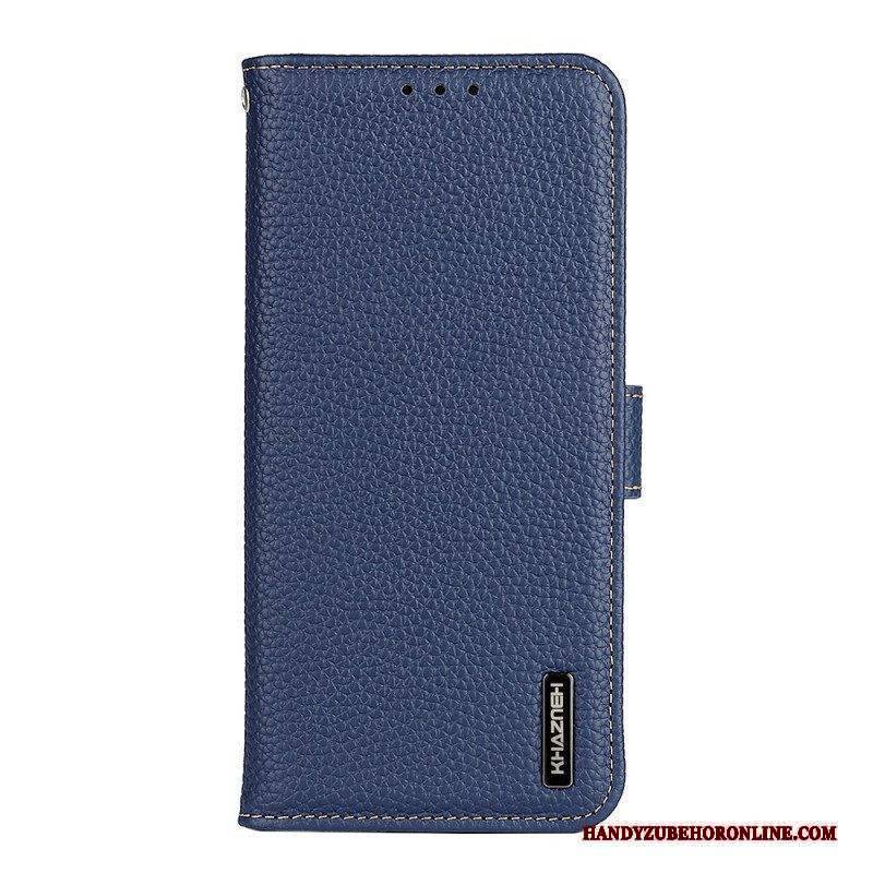 Lederhüllen Für Xiaomi Redmi Note 11 Pro / 11 Pro 5G Echtes Khazneh-litschi-leder