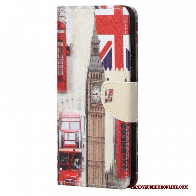Lederhüllen Für Xiaomi Redmi Note 11 Pro / 11 Pro 5G Londoner Leben