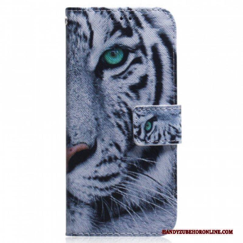 Lederhüllen Für Xiaomi Redmi Note 11 Pro / 11 Pro 5G Tigergesicht