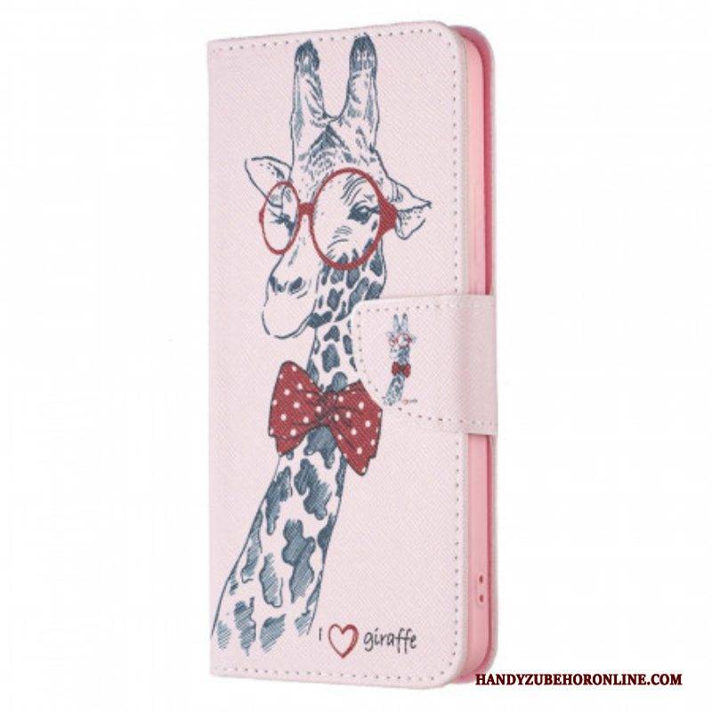 Lederhüllen Für Xiaomi Redmi Note 11 Pro Plus 5G Kluge Giraffe