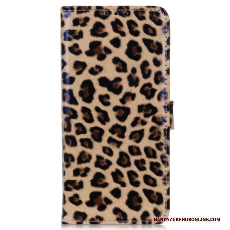 Lederhüllen Für Xiaomi Redmi Note 12 4G Leopardenhaut-effekt