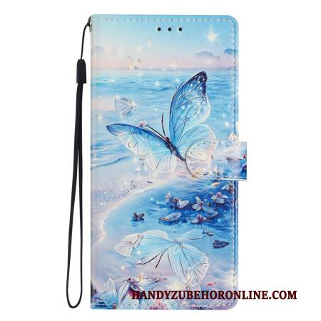 Lederhüllen Für Xiaomi Redmi Note 14 4g Meeresschmetterling