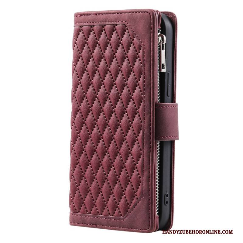 Lederhüllen Für Xiaomi Redmi Note 14 5g Gesteppte Geldbörse